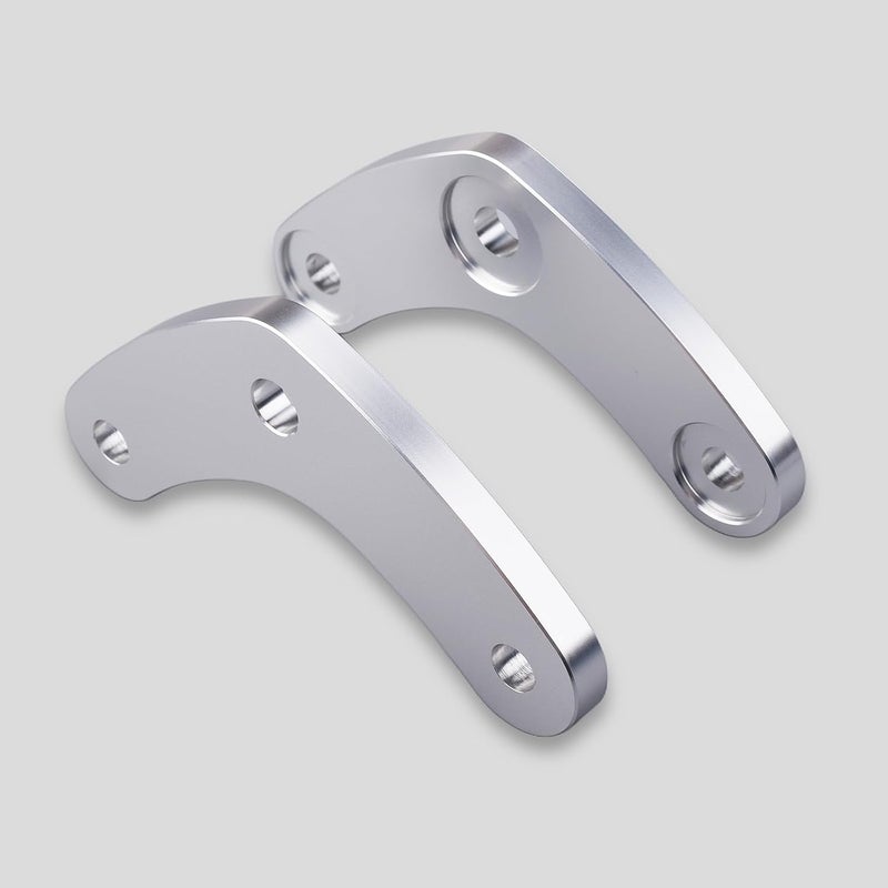 LEDISHUN for Ninja650 Z650 Z650RS Motorcycle Aluminum Lowering Link Dog Bone Kits Plate for Kawasaki Vehicle (0.98 Inches Drop) (Silver) - Image 5